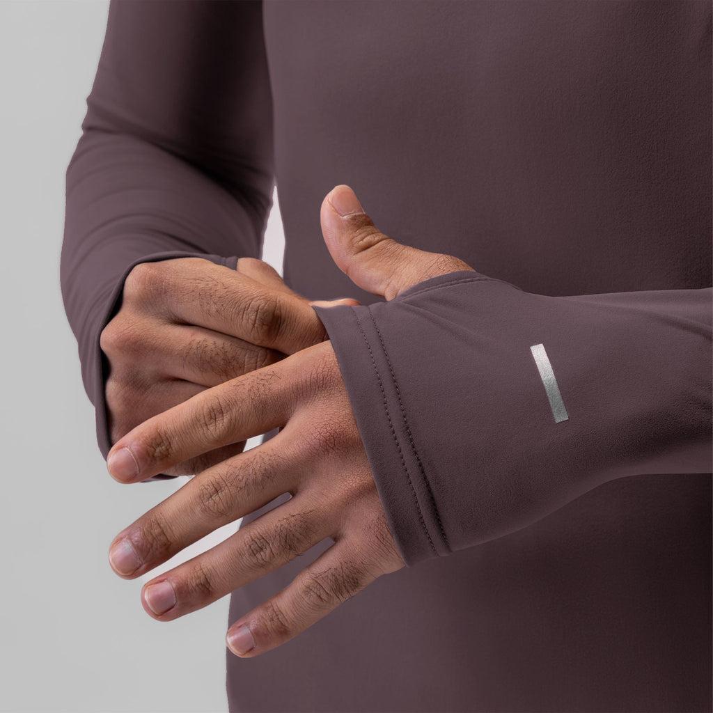 0906. Thermal Training Quarter Zip - Black "Cyber" Product Image