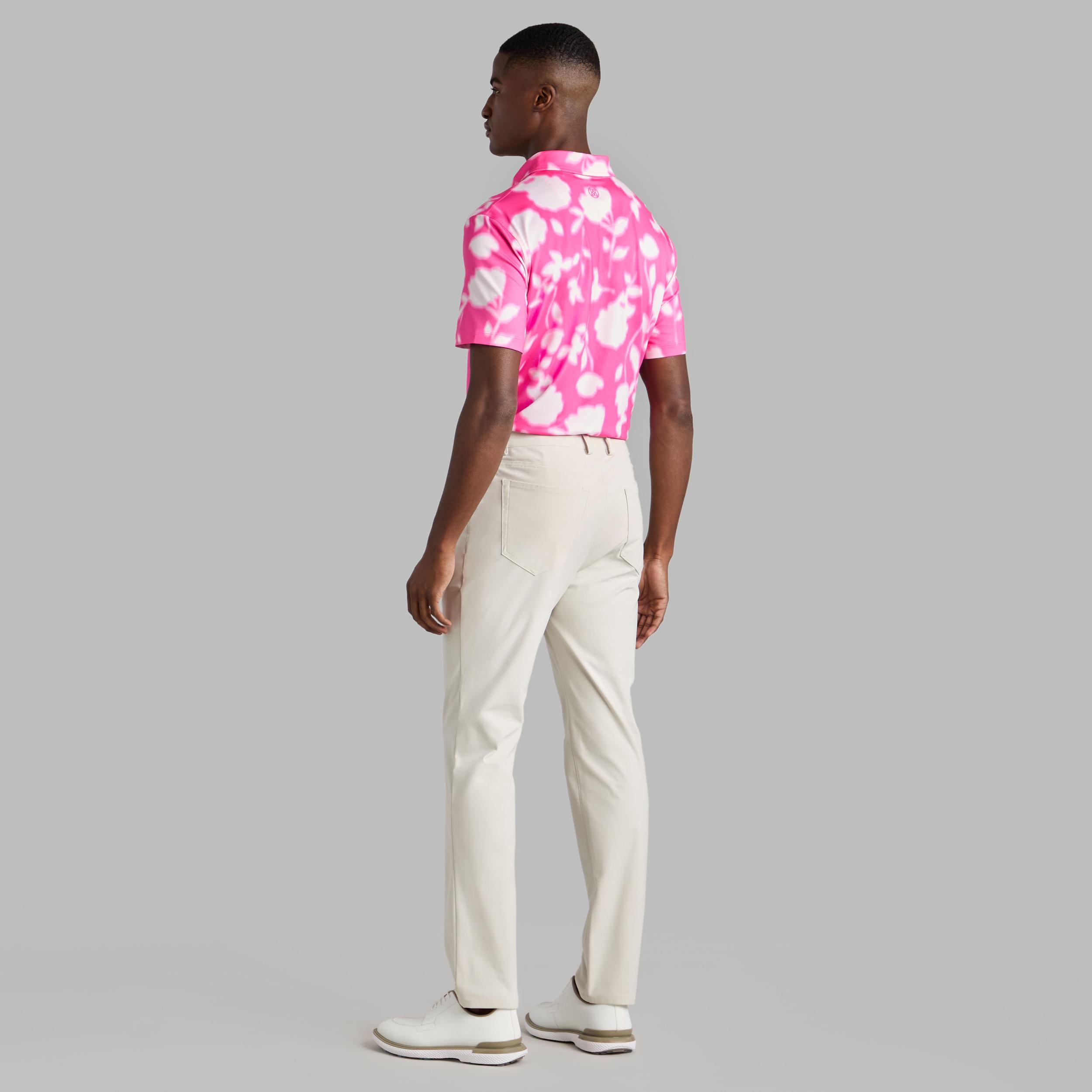 BLUR FLORAL TECH JERSEY POLO Product Image