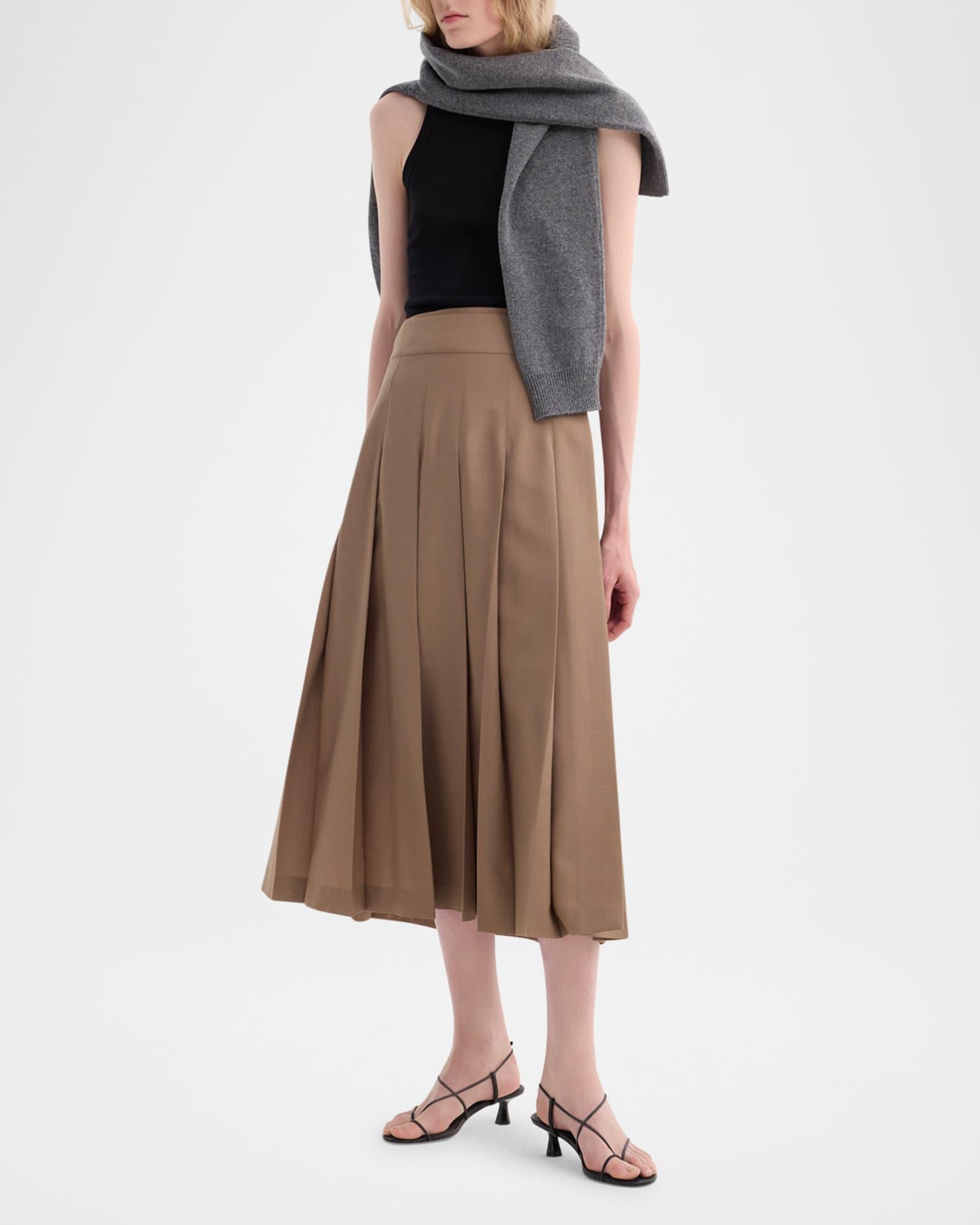 Pleated Wrap Skirt Product Image