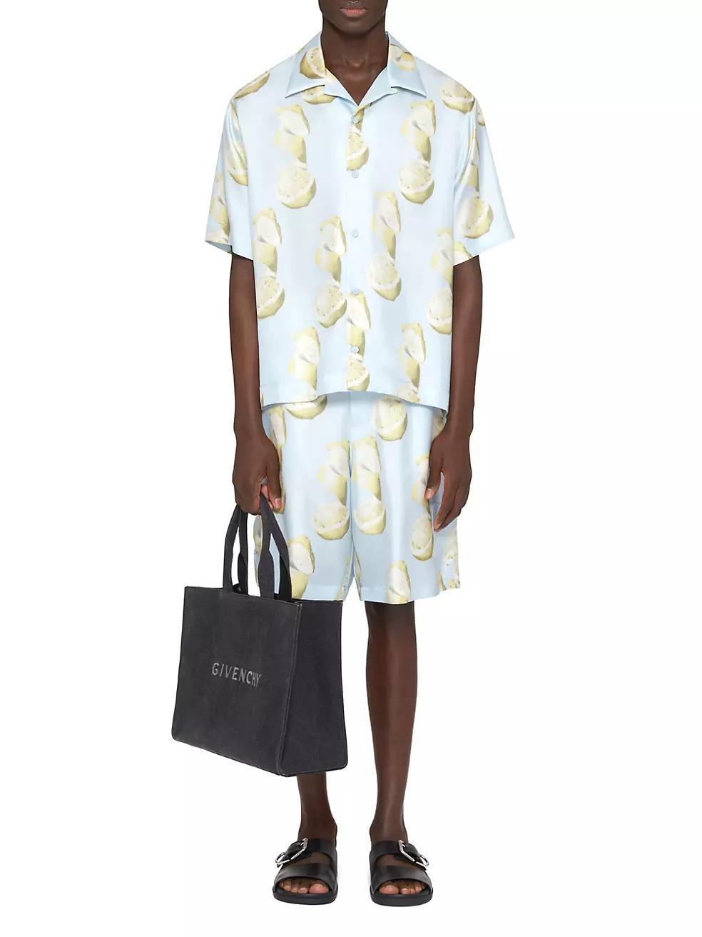 Plage Printed Bermuda Shorts in Silk Product Image