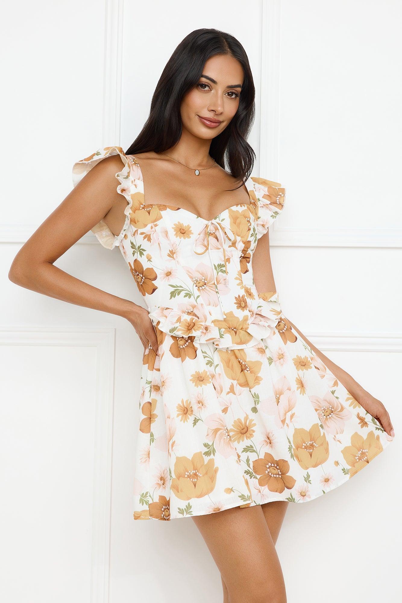Orchid Allure Mini Dress Orange Product Image