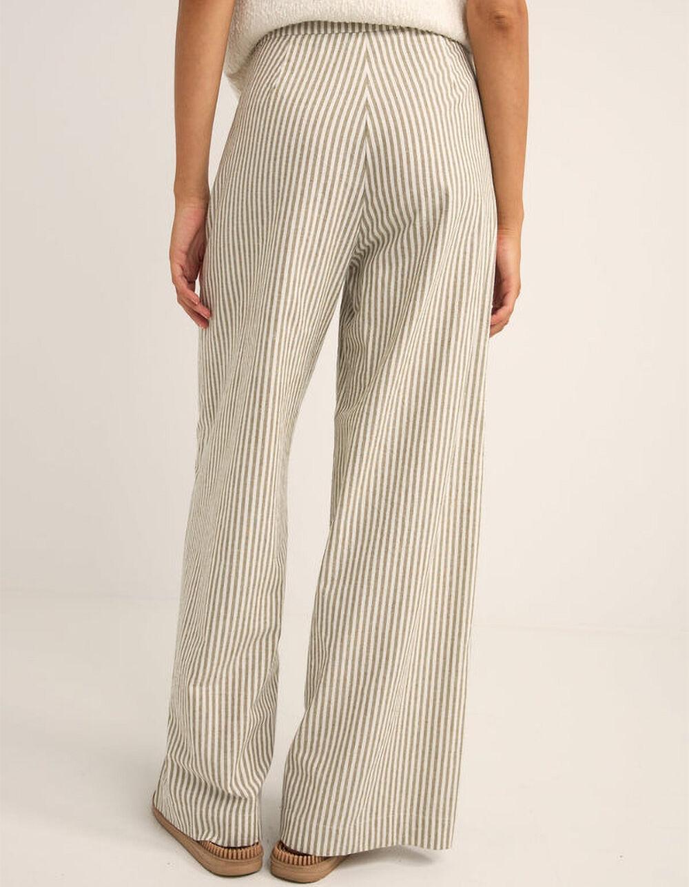 RHYTHM Valley Stripe Womens Wide Leg Pants - SAGE Product Image