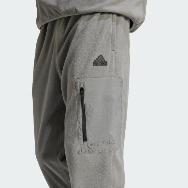 adidas City Escape Polar Fleece Pant Collegiate Green L Mens Product Image