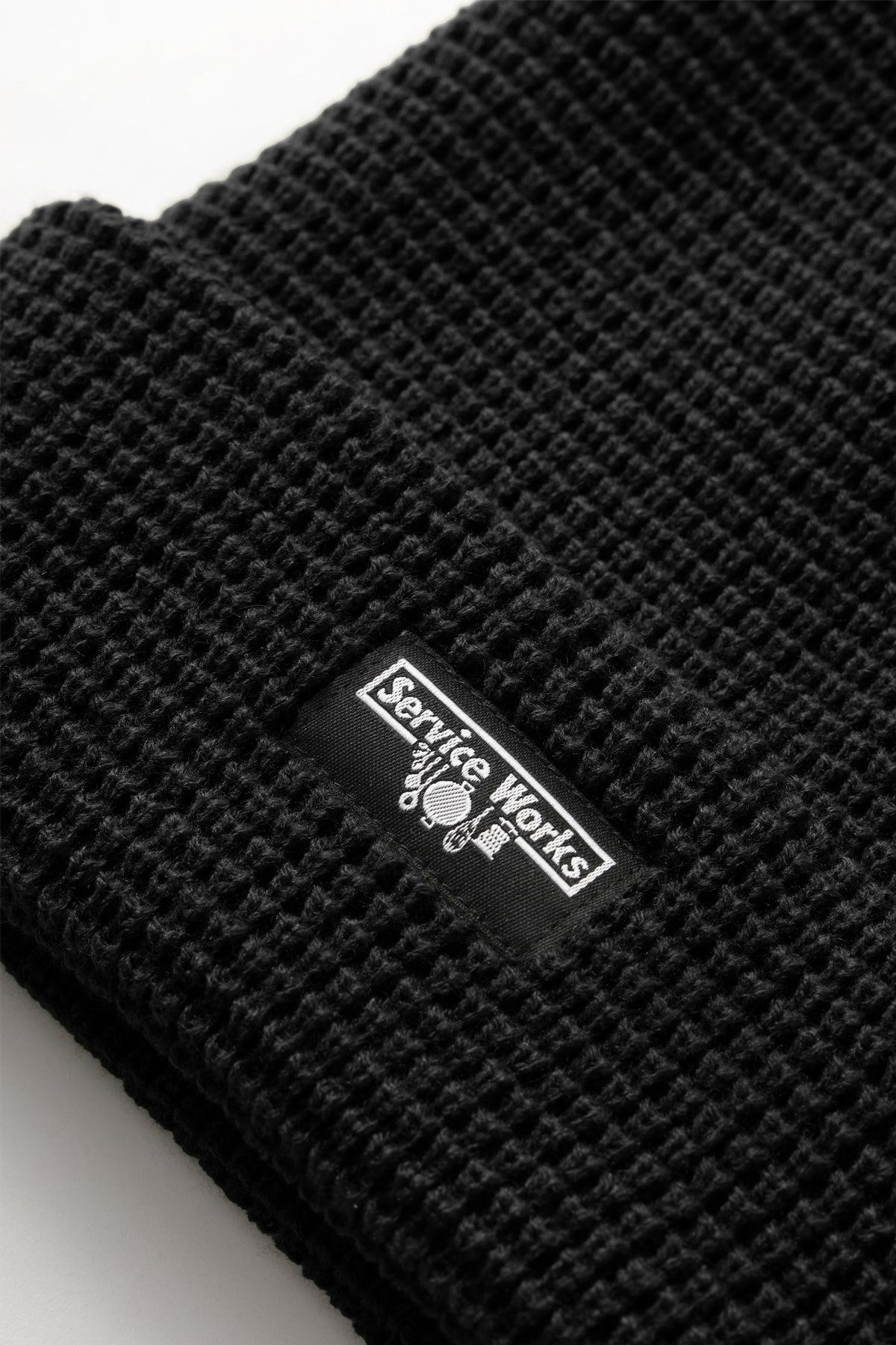 Service Works - Waffle Logo Beanie - Black Product Image