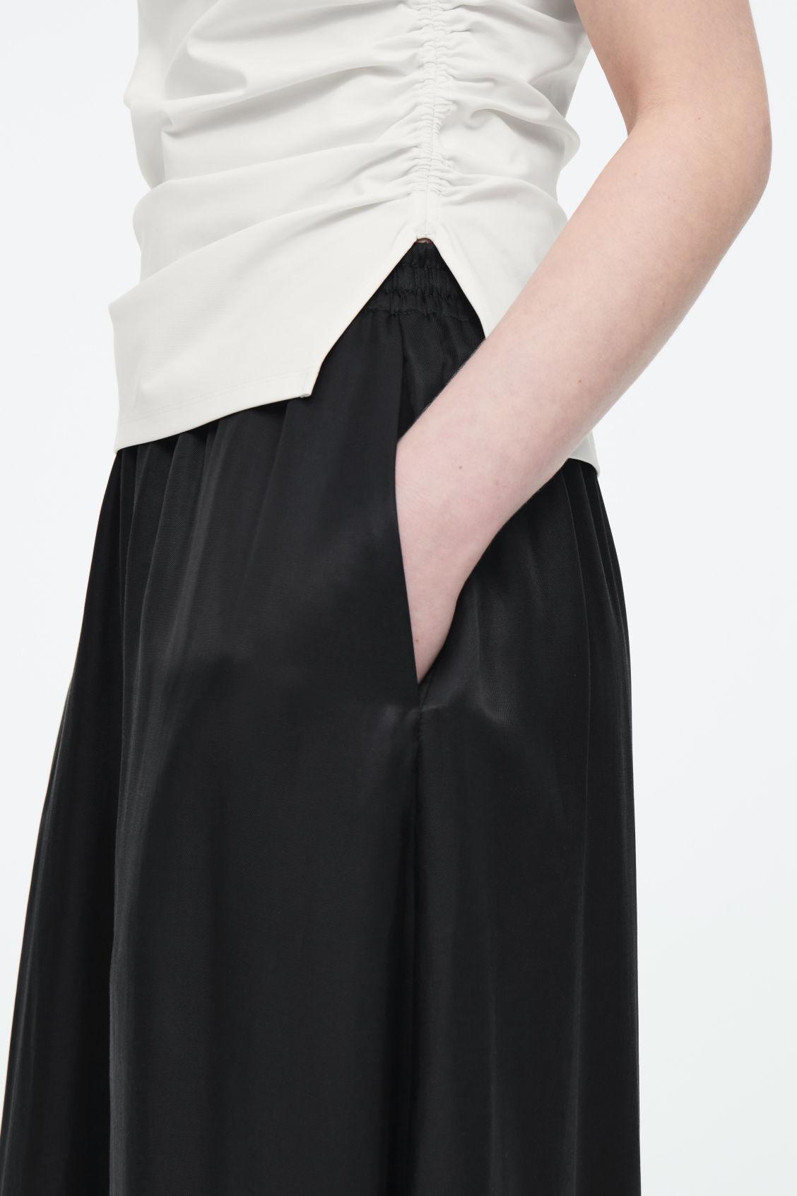 TWILL PALAZZO PANTS Product Image