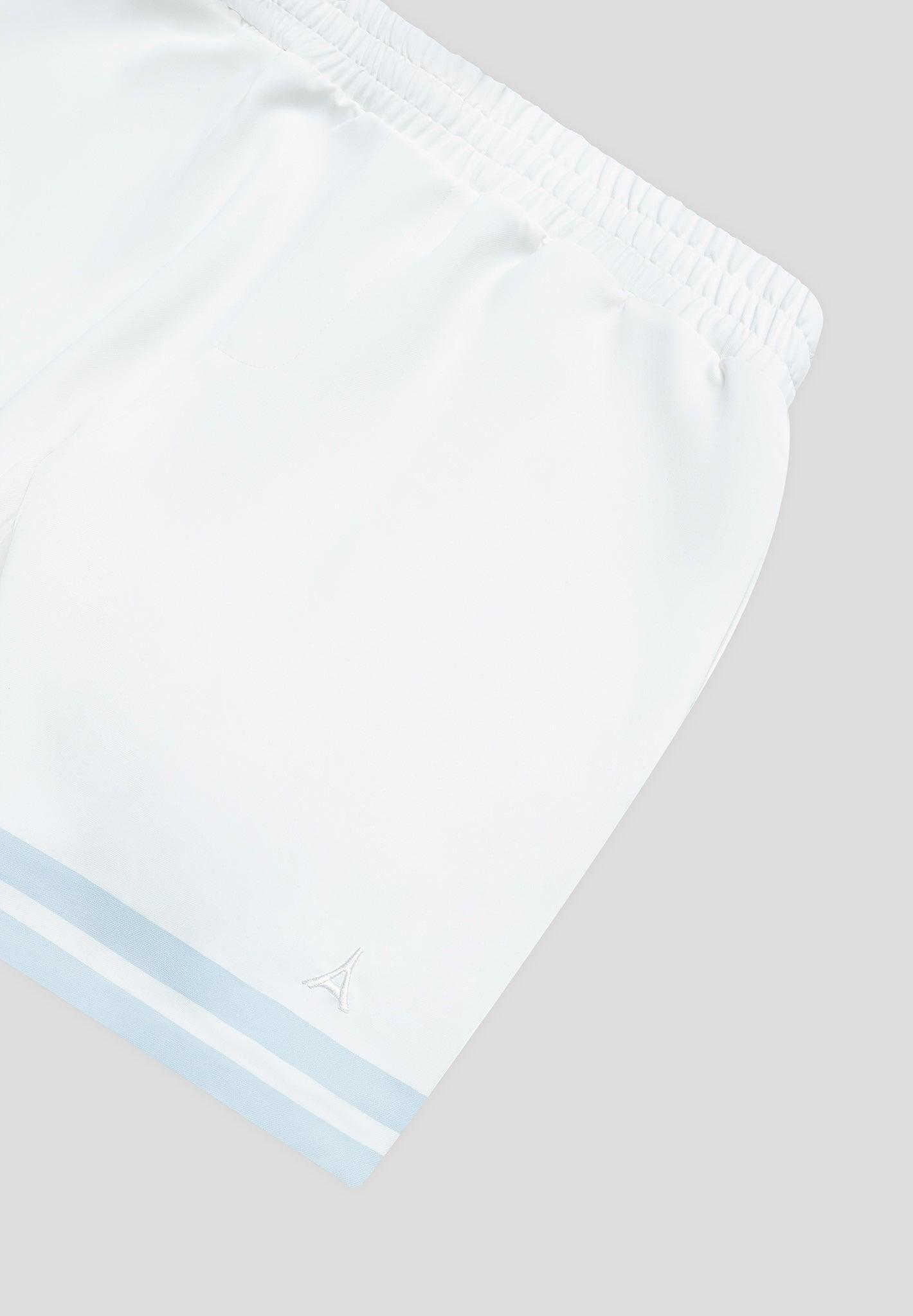 Floral Border Shorts - Blue Male Product Image