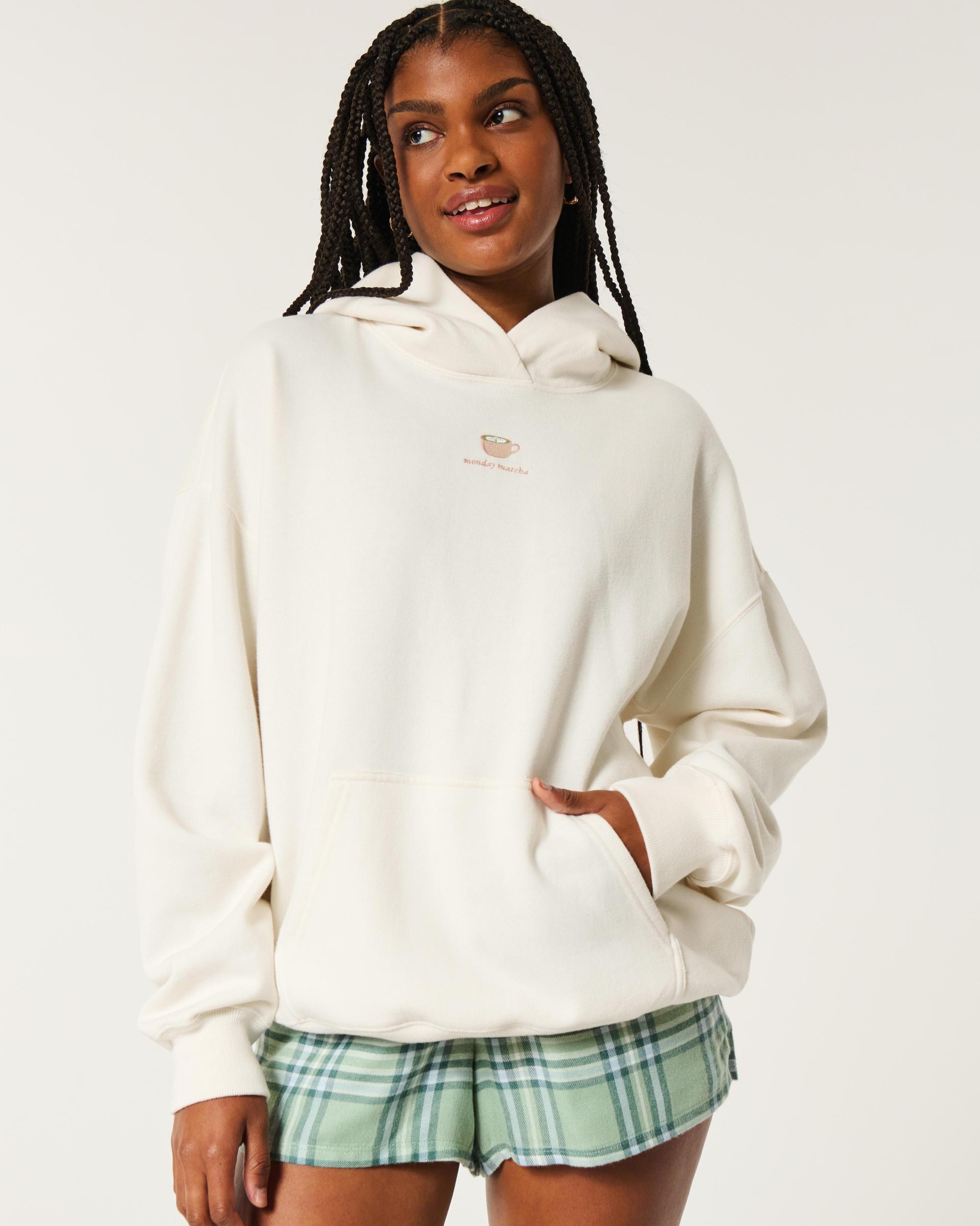 Oversized Football Graphic Hoodie Product Image