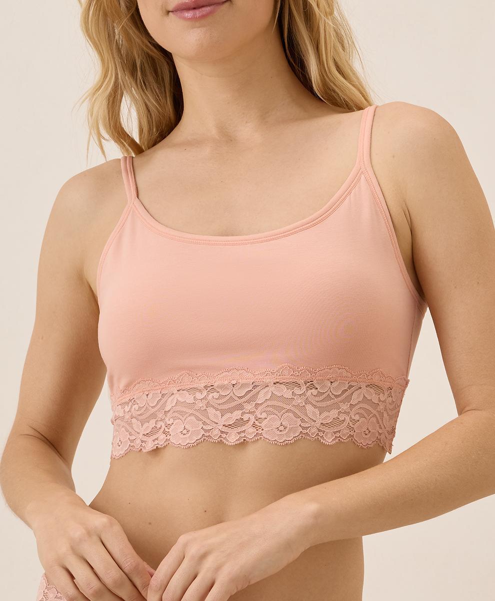 Womens Lace Smooth Cup Bralette XS Product Image