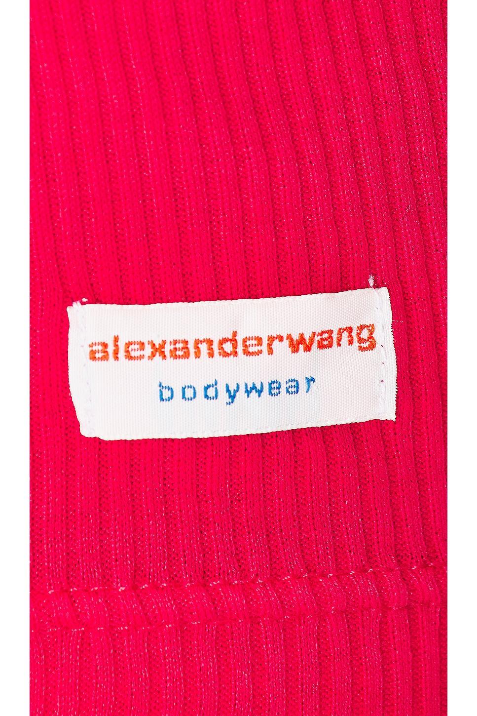 Alexander Wang Cotton Cropped Racerback Tank Top Product Image