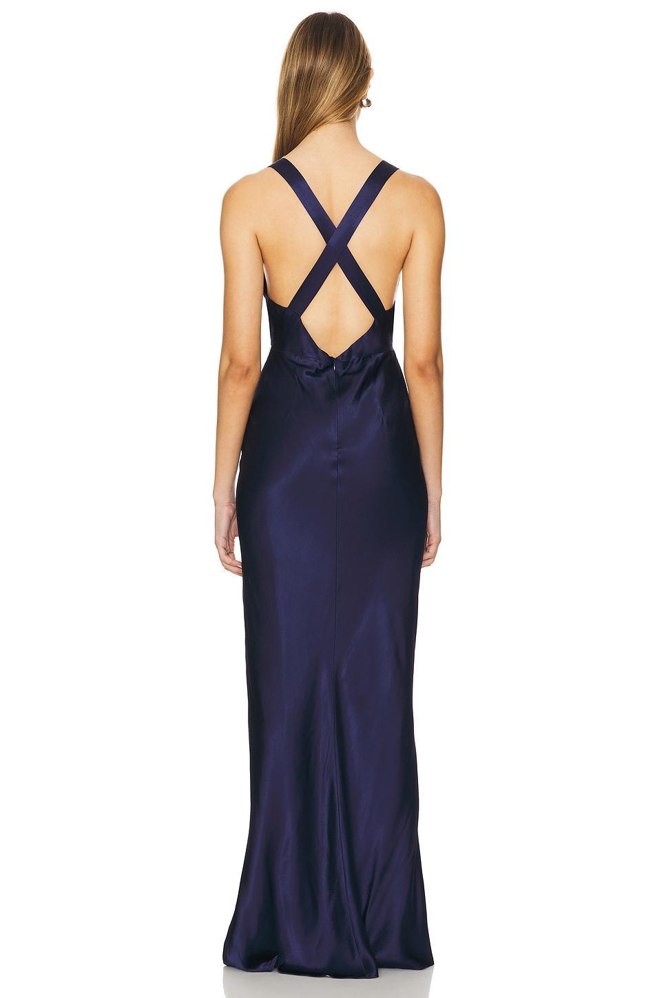 MAXI ABITO IN PIZZO INCROCIATO SUL DAVANTI CAMILLE Product Image