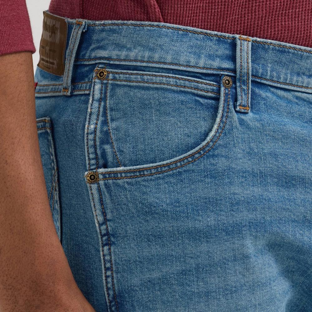 Wrangler Men's Relaxed Fit Bootcut Jeans - Medium Wash 36x29: Midweight Denim, Stretch, Mid Rise, Fly Button & Zipper Product Image