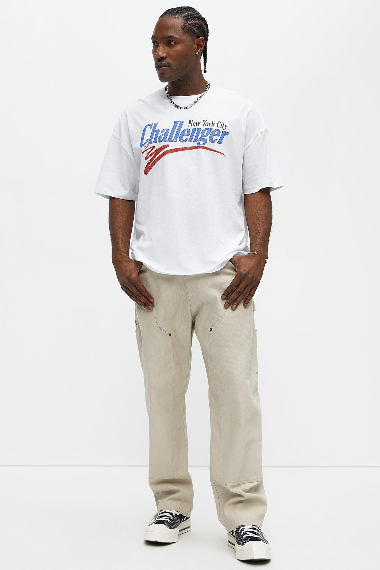 NYC Challenger Oversized Short Sleeve Tee - White Product Image
