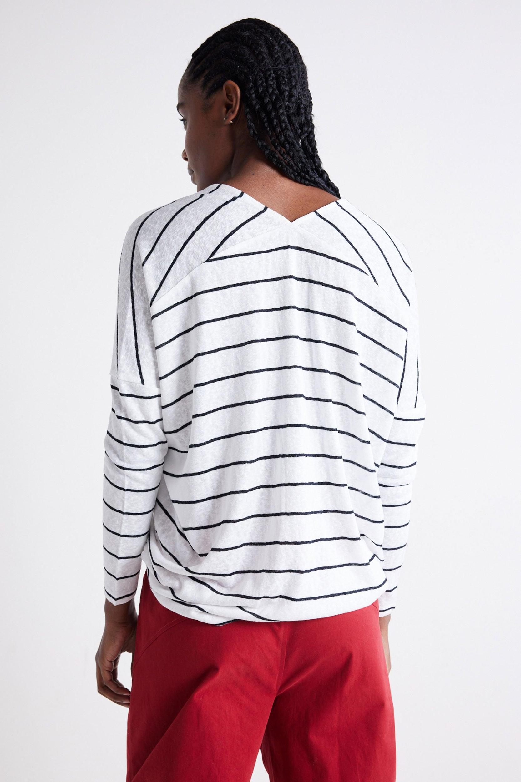 The Striped Dolman Long Sleeve Top Product Image