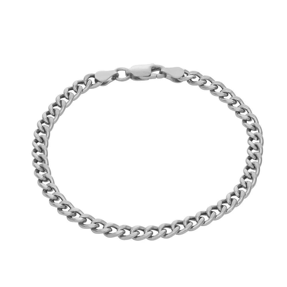 Giorgio di Vicenza Sterling Silver Italian Curb Chain Bracelet, Women's, Size: 7.25" Product Image