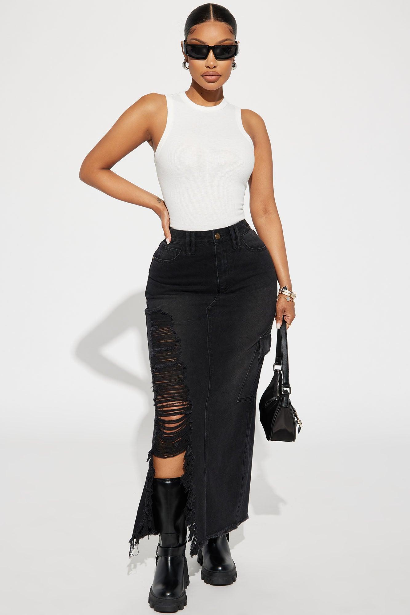Lily Ribbed Tank - Off White Product Image