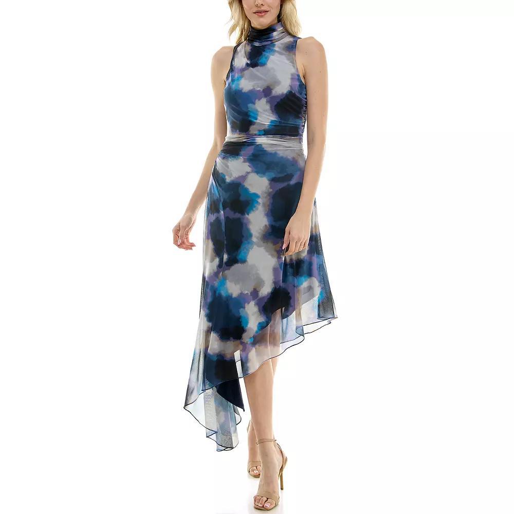 Women's Taylor Mock Neck Asymmetrical Dress, Size: 2, Ultra Purple Product Image