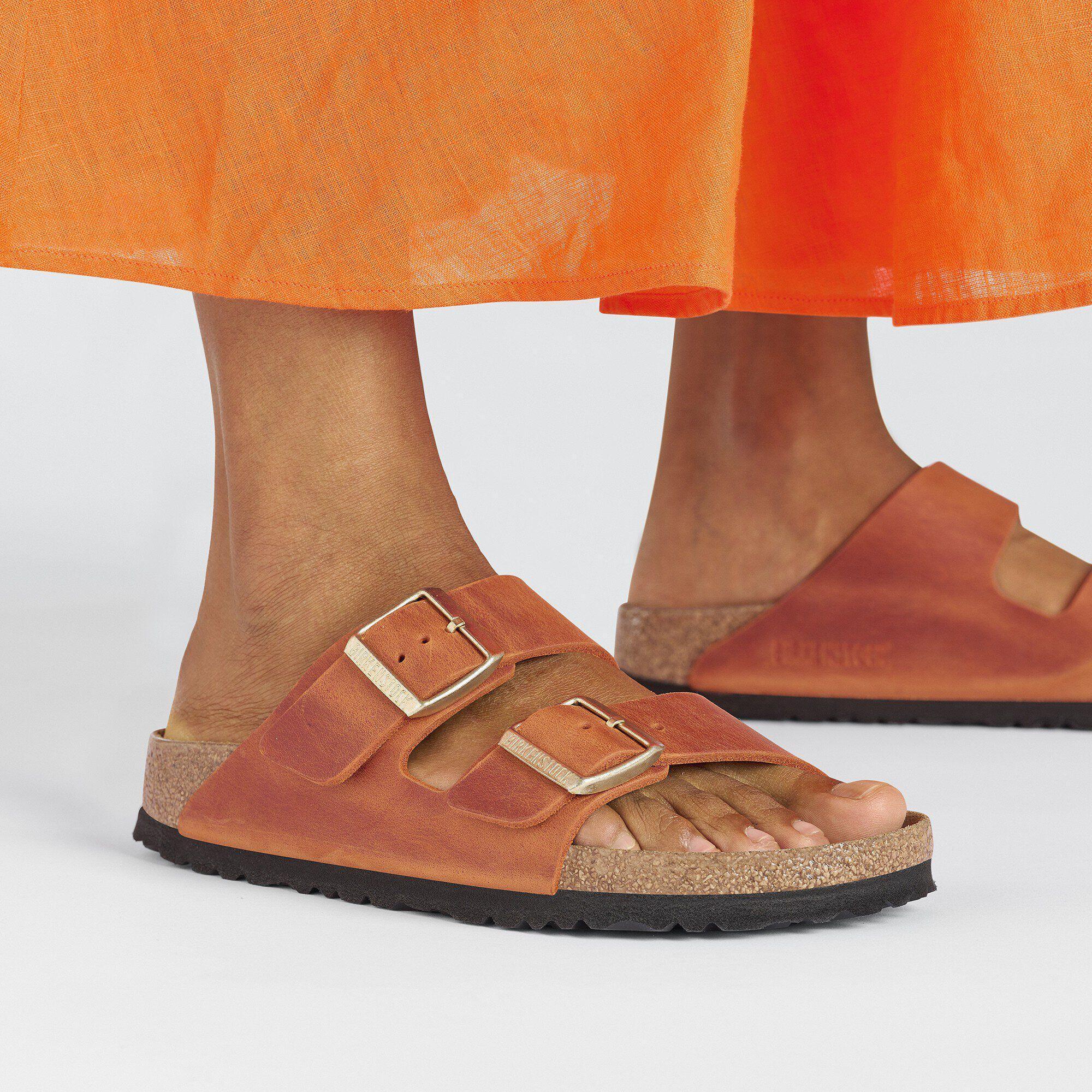 Arizona Soft Footbed Oiled Leather Burnt Orange Product Image