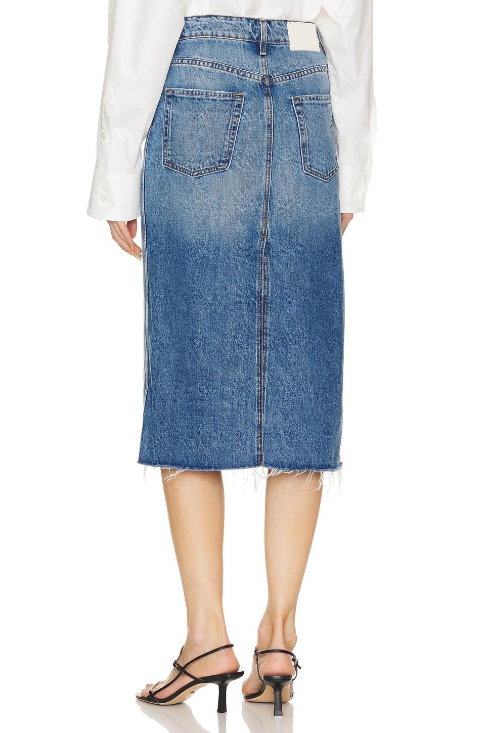 Darcy Mid Rise Column Midi Skirt GRLFRND Product Image