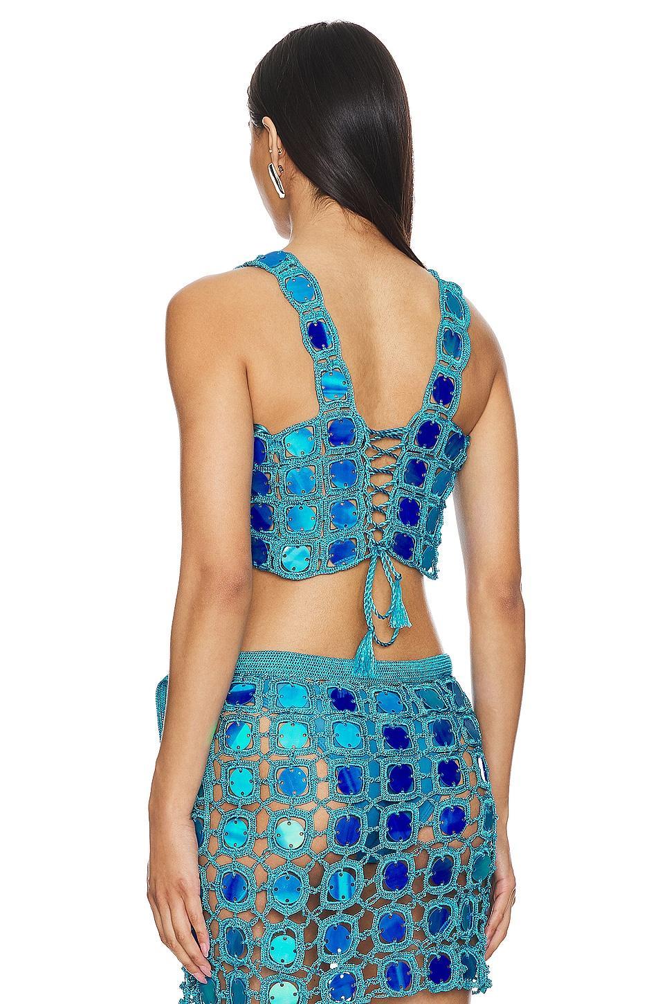 Sequin Crop Top My Beachy Side Product Image