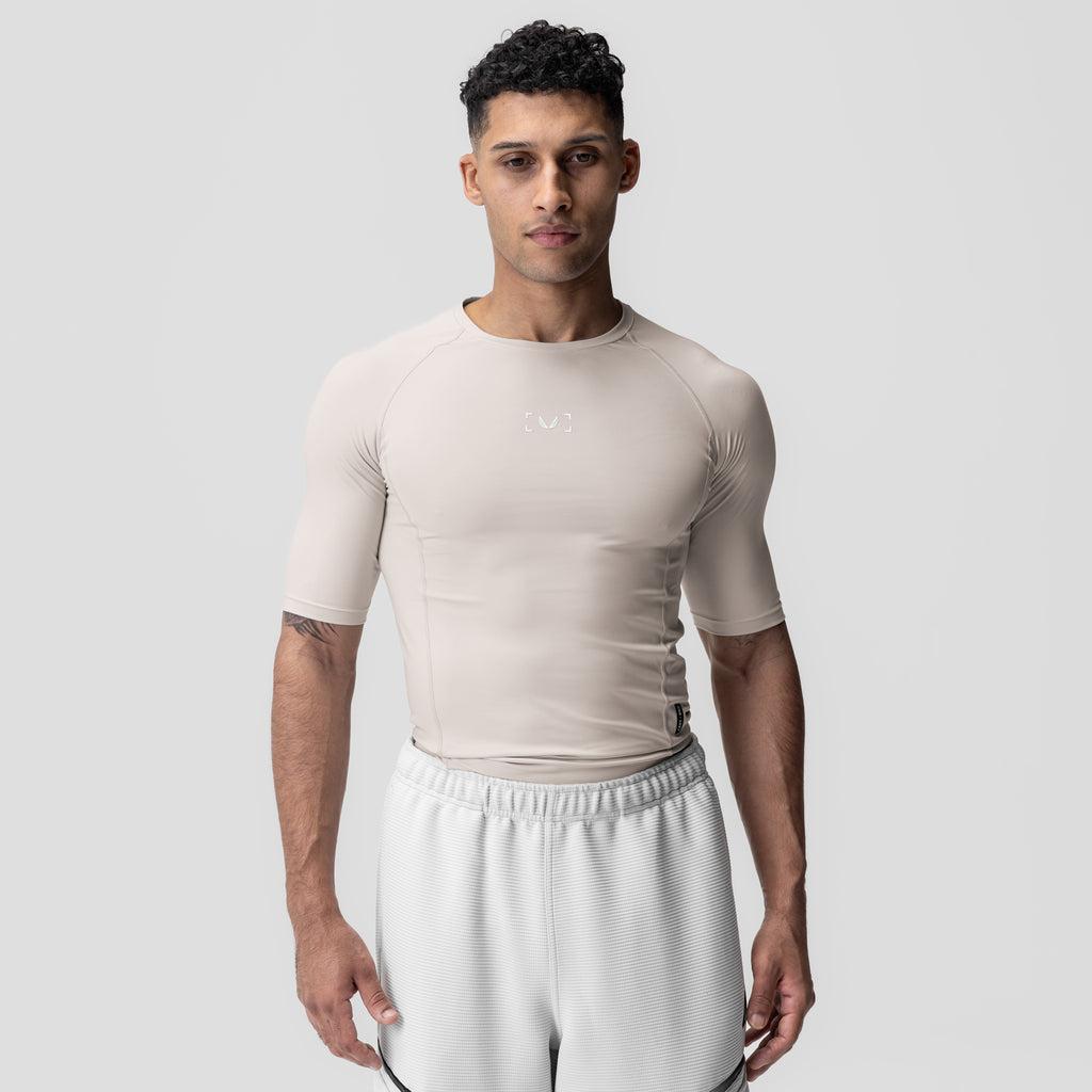 1027. WarpFlexx-Lite™ Half-Sleeve Baselayer - Chai Product Image
