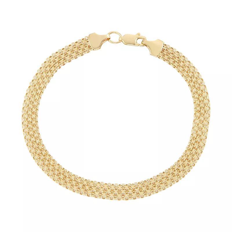 Jordan Blue 14k Gold Bismark Chain Bracelet, Women's, Size: 8" Product Image
