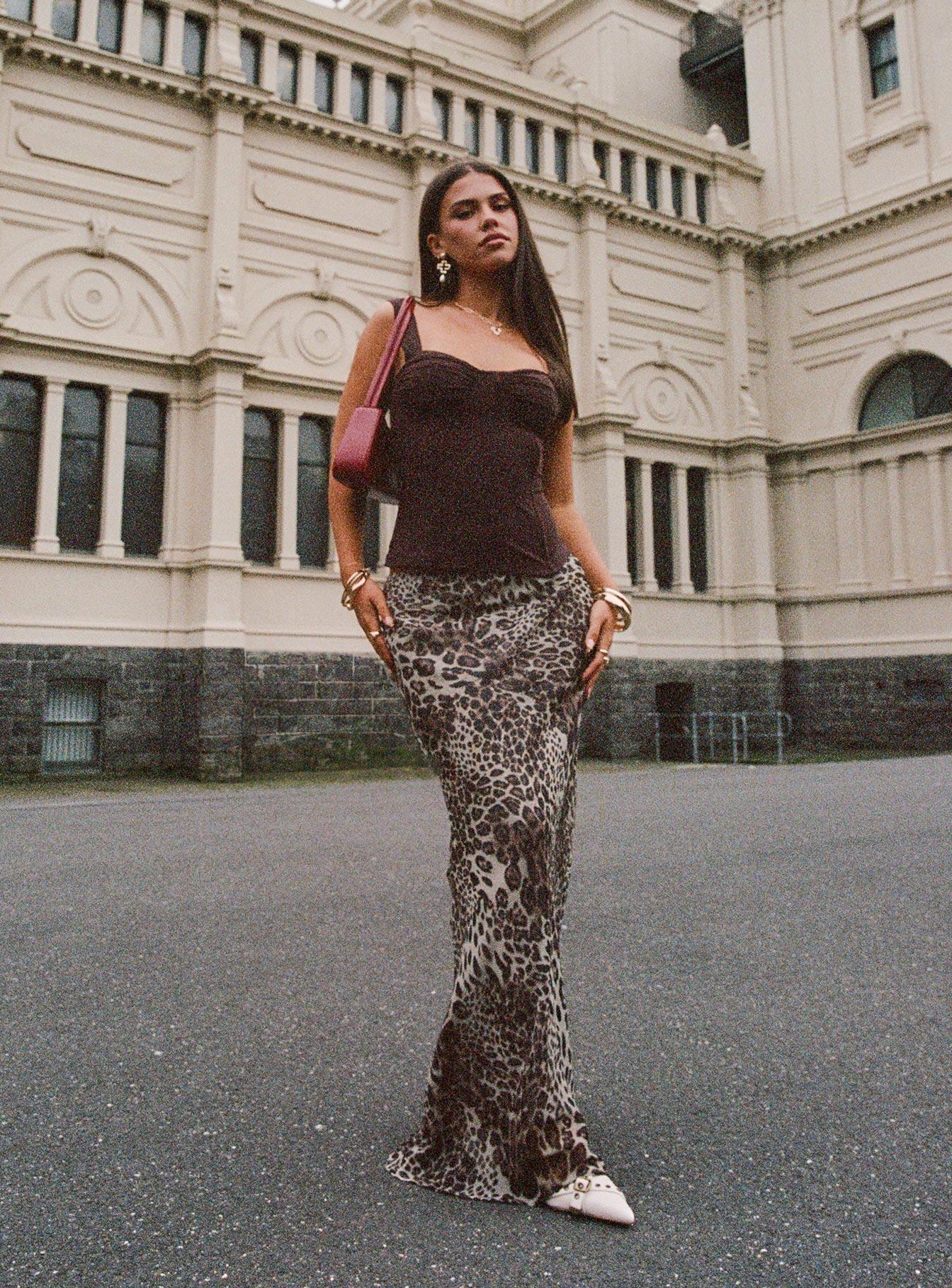 Manda Maxi Skirt Leopard Product Image