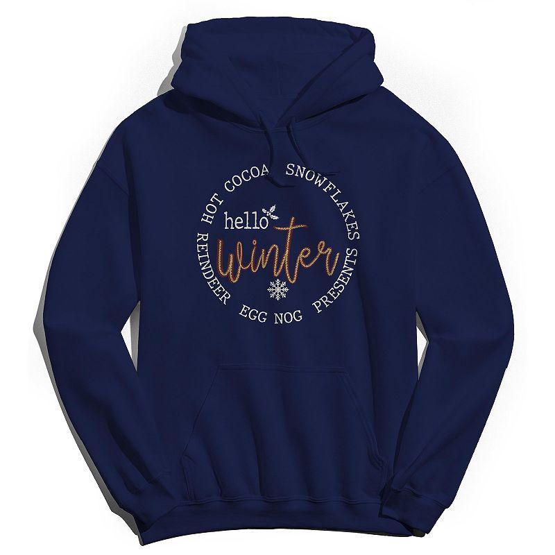 Men's Duke & Sons Go Fight Win Graphic Hoodie, Size: Small, Navy Yellow Product Image