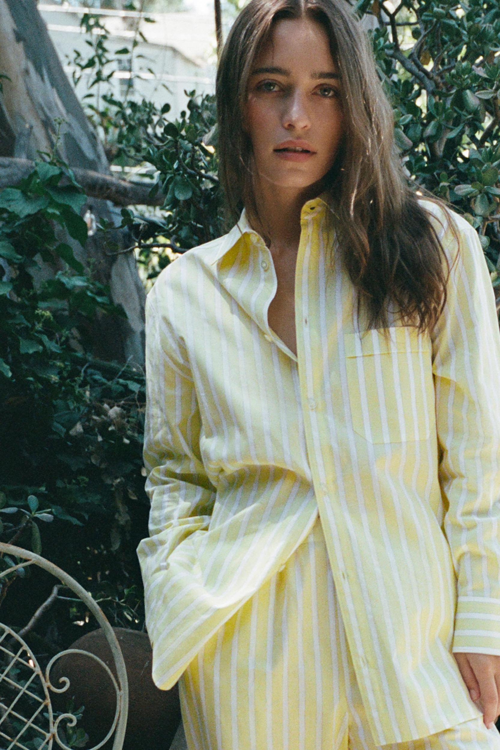 STRIPED PAJAMA SHIRT Product Image