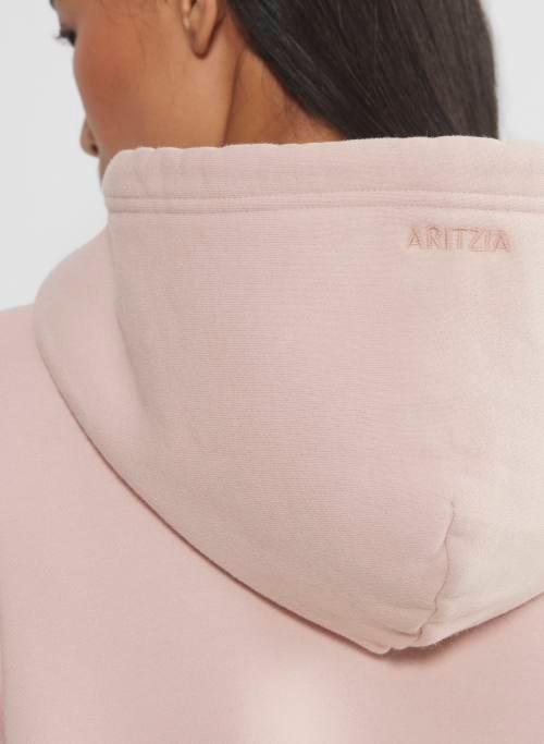 cozy fleece boyfriend zip hoodie Product Image