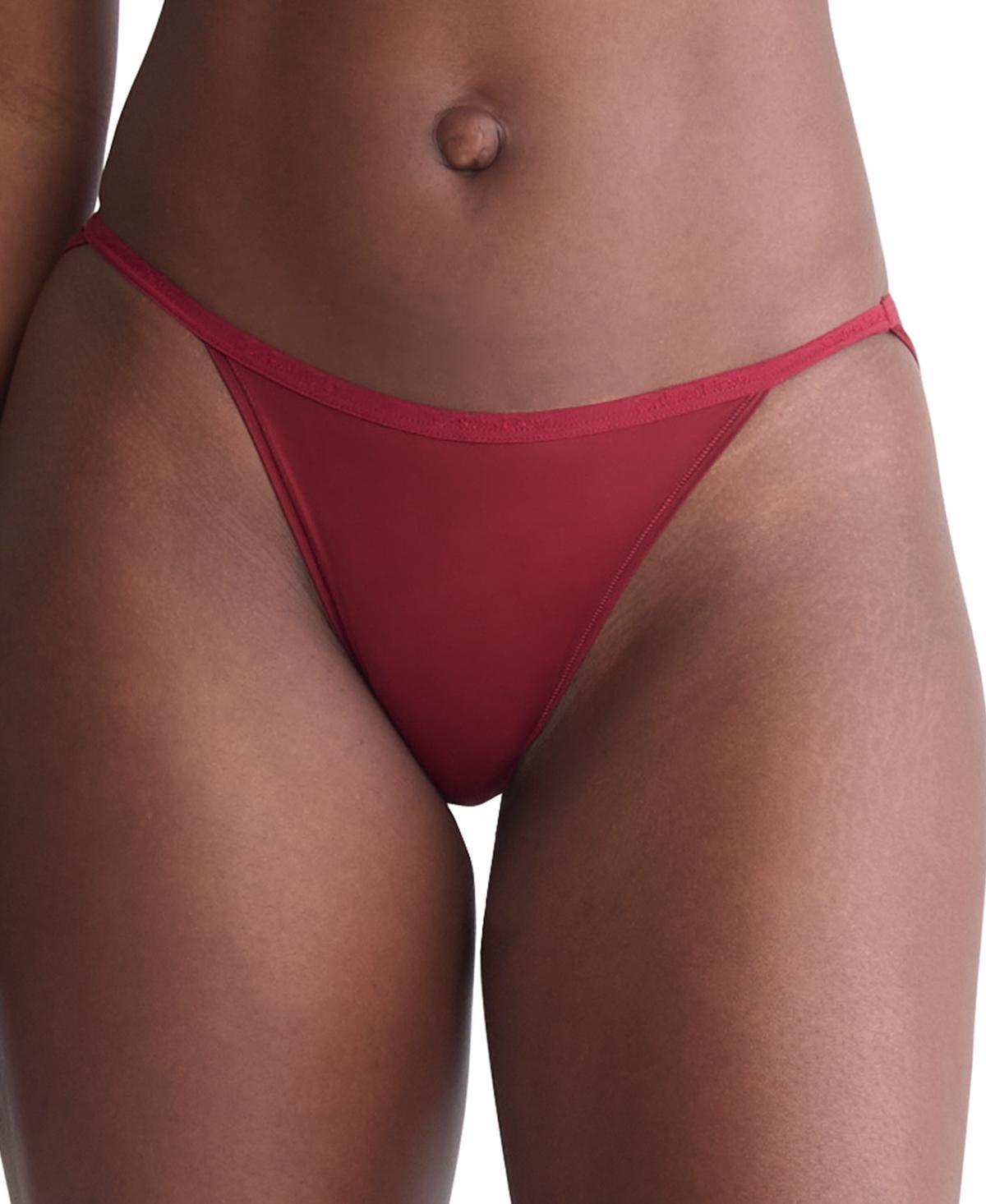 Calvin Klein Women's Ideal Micro String Bikini - Brown - L Product Image