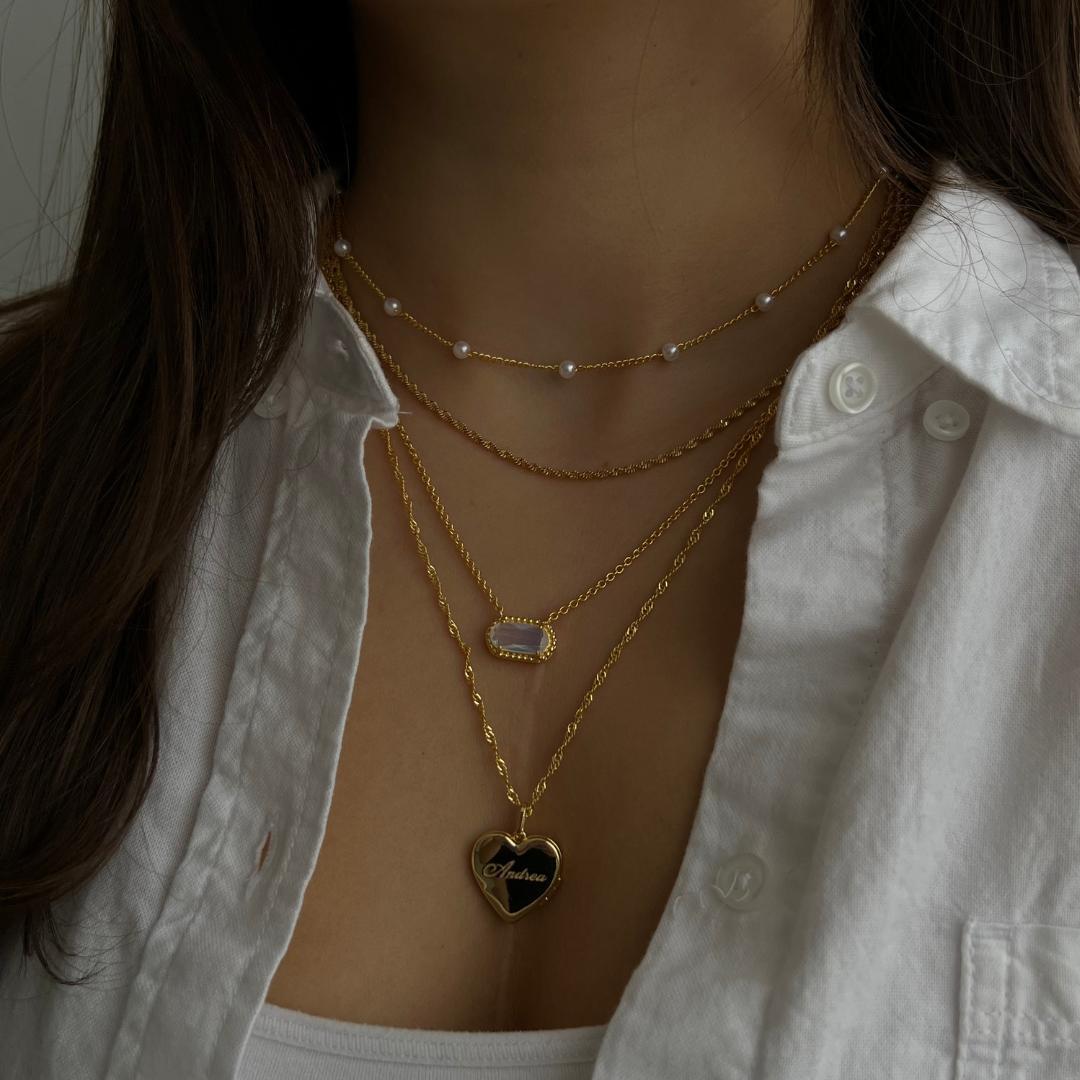 444 You Locket Necklace Product Image