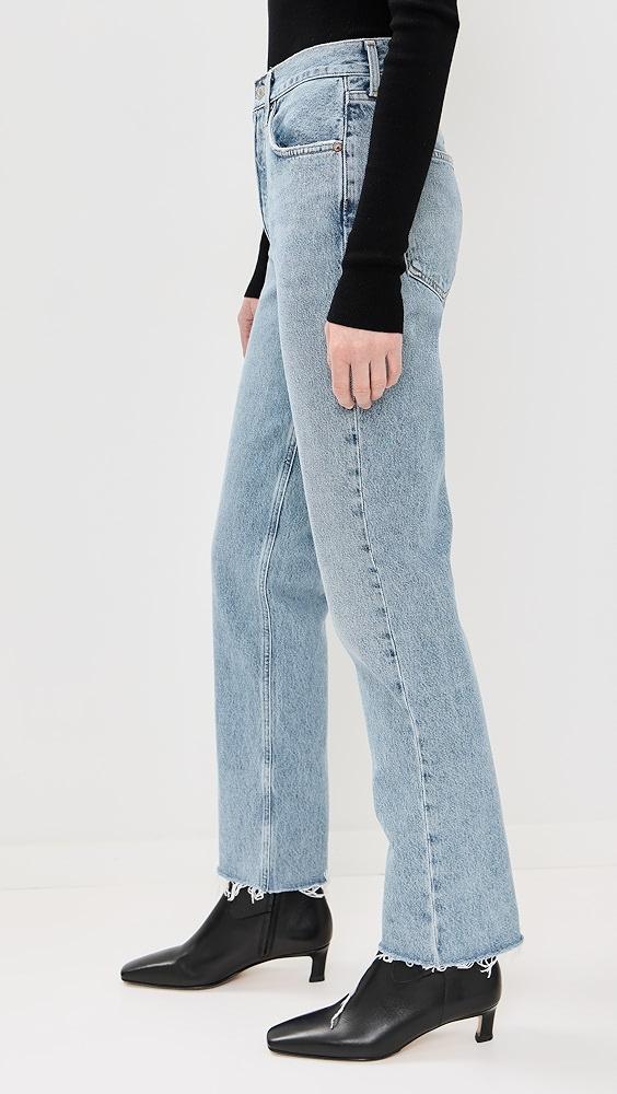 AGOLDE Lana Mid Rise Straight Jeans | Shopbop Product Image