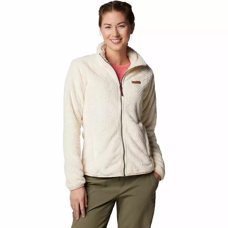 Women's Columbia Fireside Sherpa Fleece Jacket, Size: XXL, Chalk Product Image