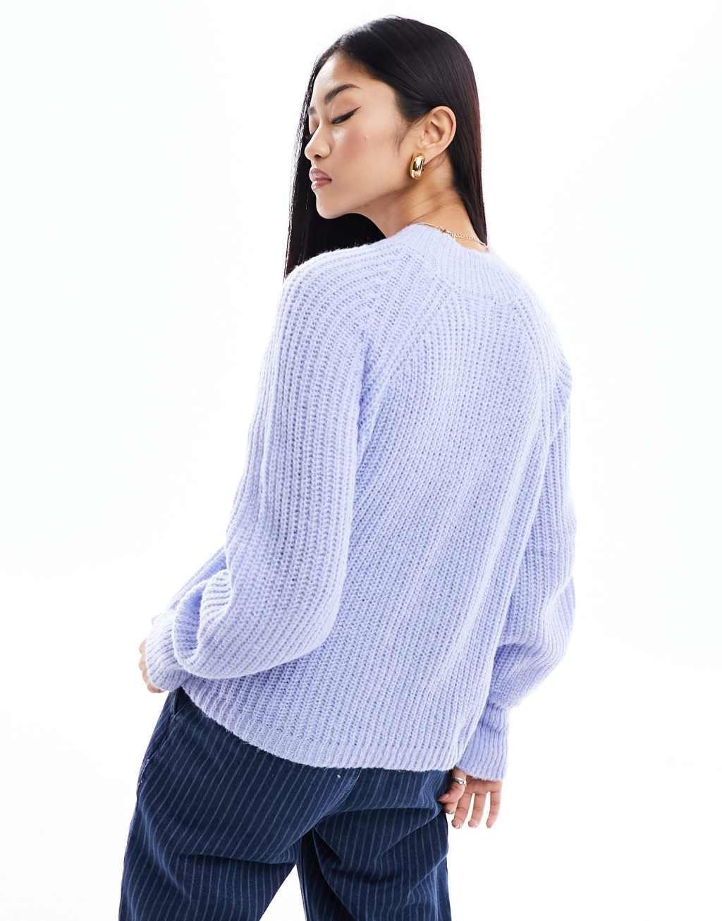 Pieces high neck sweater with balloon sleeves Product Image