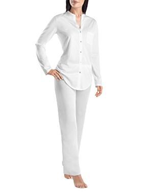 Hanro Cotton Deluxe Long Pajama Set Product Image