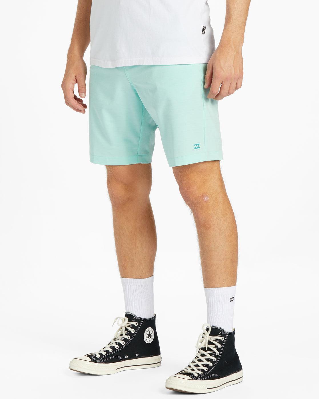 Crossfire Slub 19" Hybrid Submersible Shorts - Minty Male Product Image
