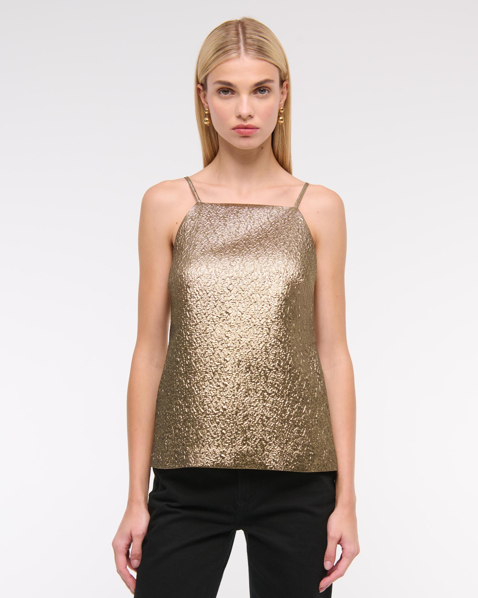 Mid Rise Metallic Mini Skort Product Image