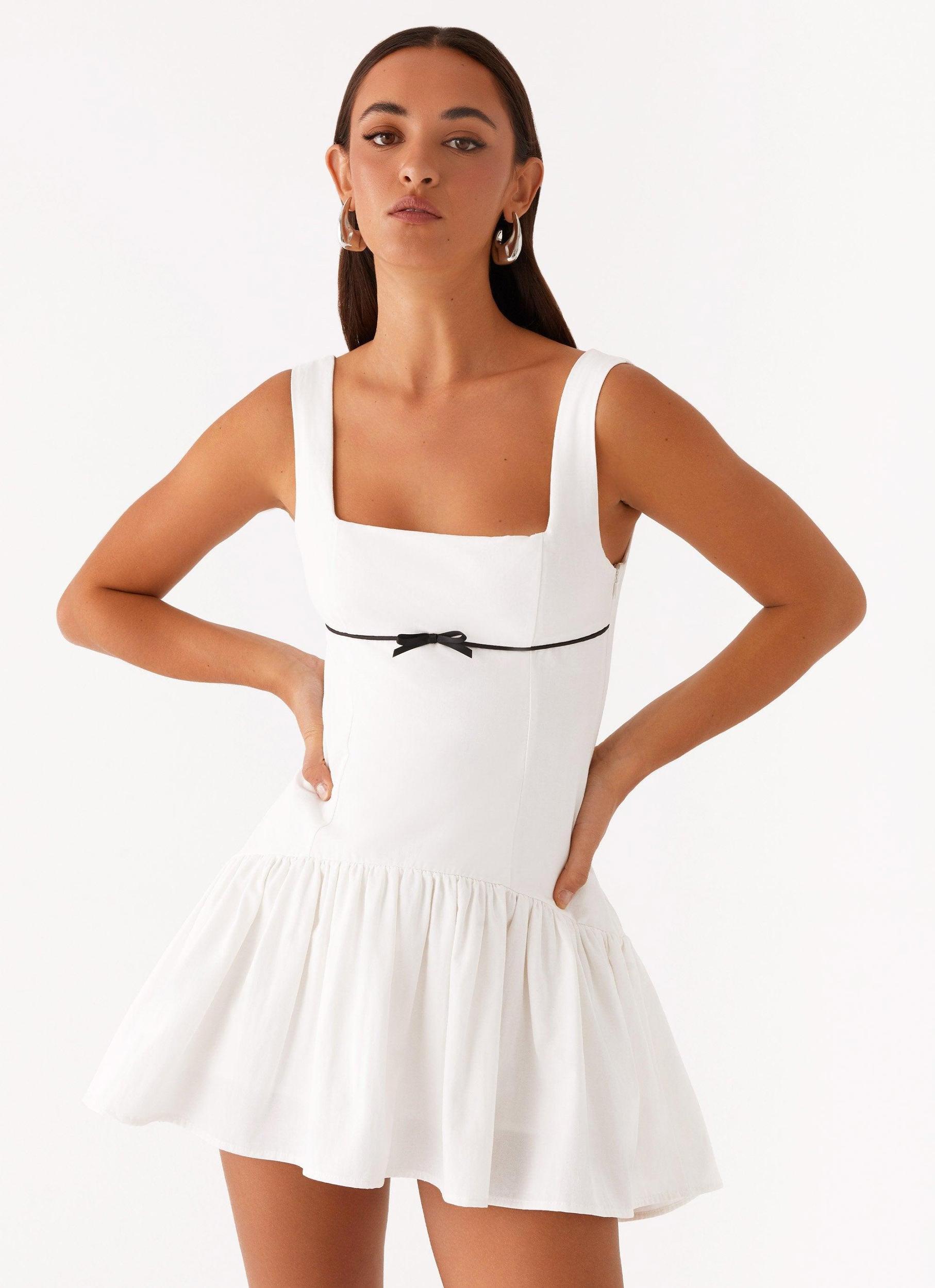 Jolene Mini Dress - White Product Image