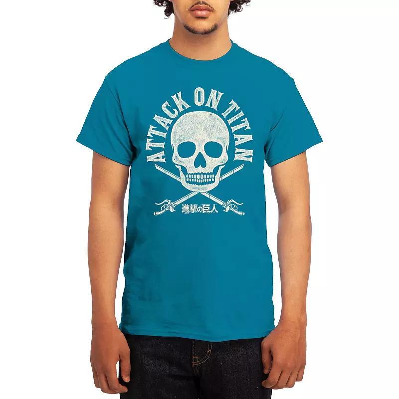 Men's Attack on Titan Red Titan Versus Titan Tee, Boy's, Size: Medium, Blue Product Image