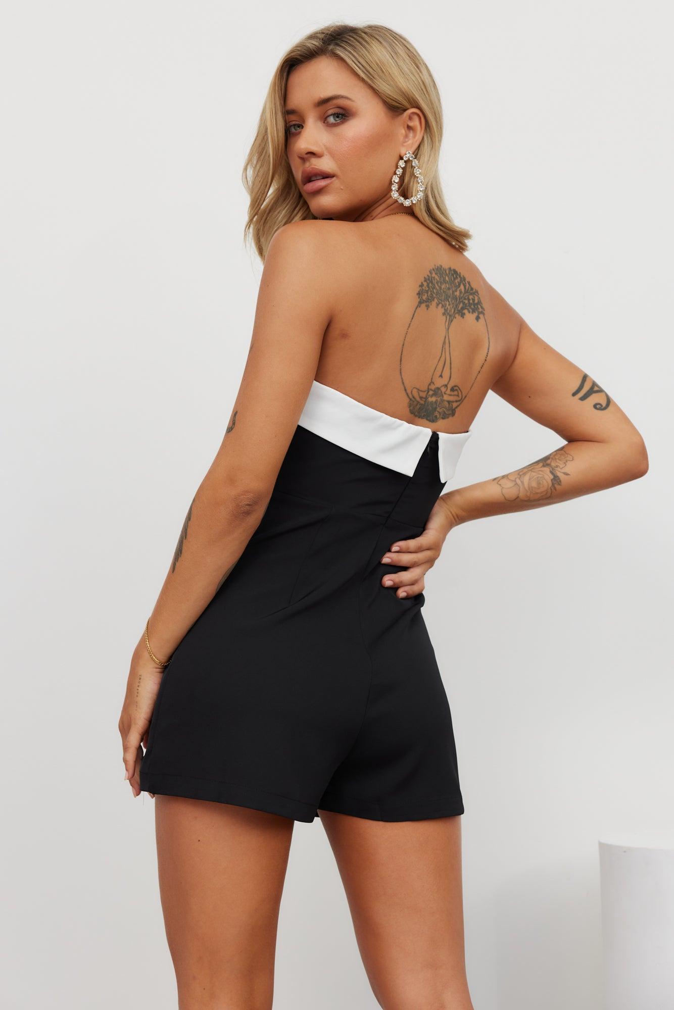 Sweeter Side Of Life Romper Black Product Image