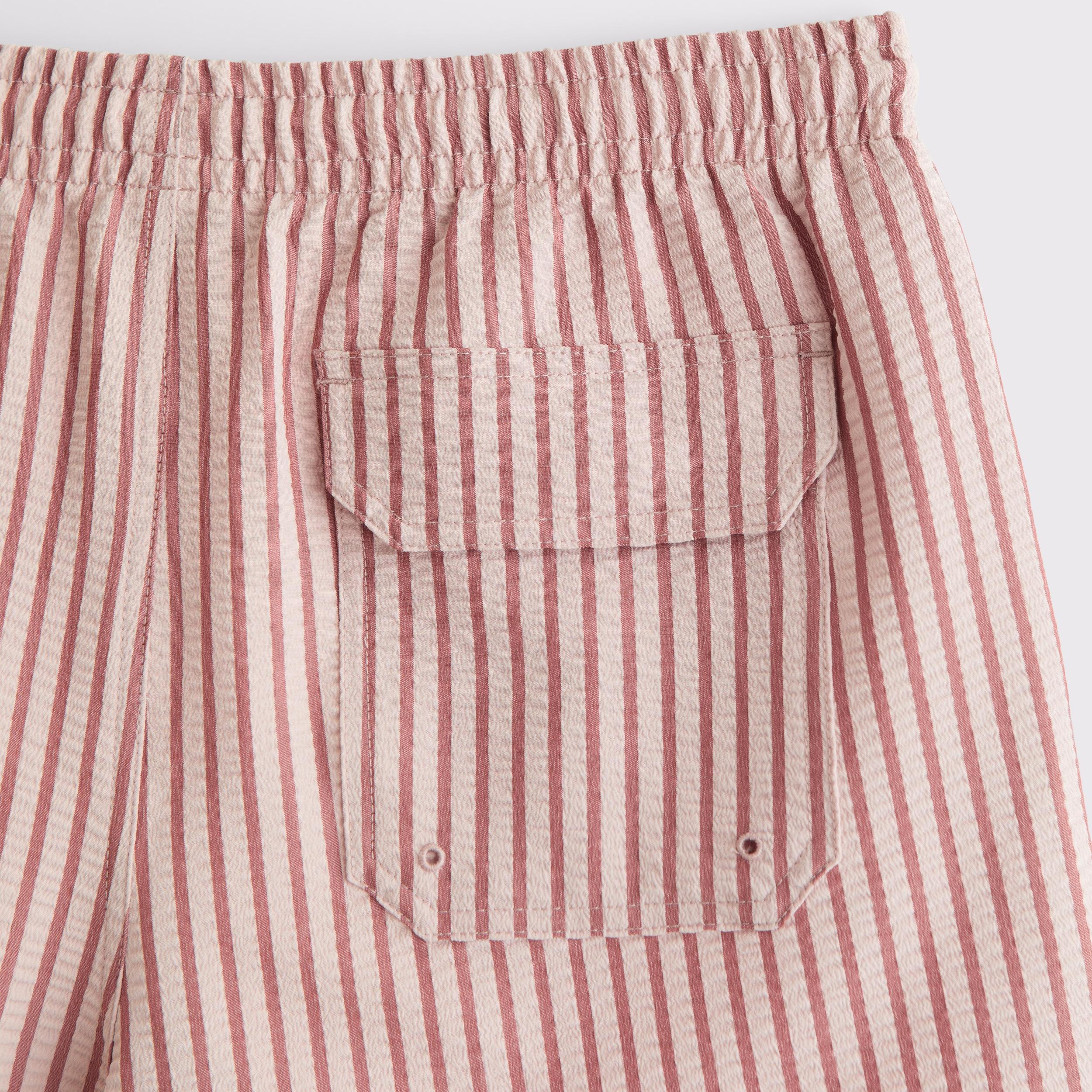 Pull-On Wide Seersucker Swim Trunk Product Image