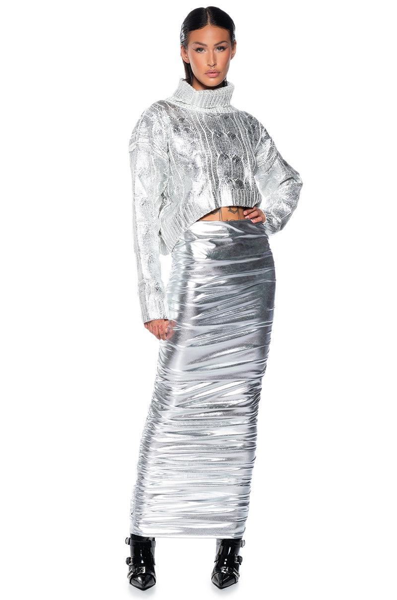 ESME SILVER METALLIC SWEATER Product Image