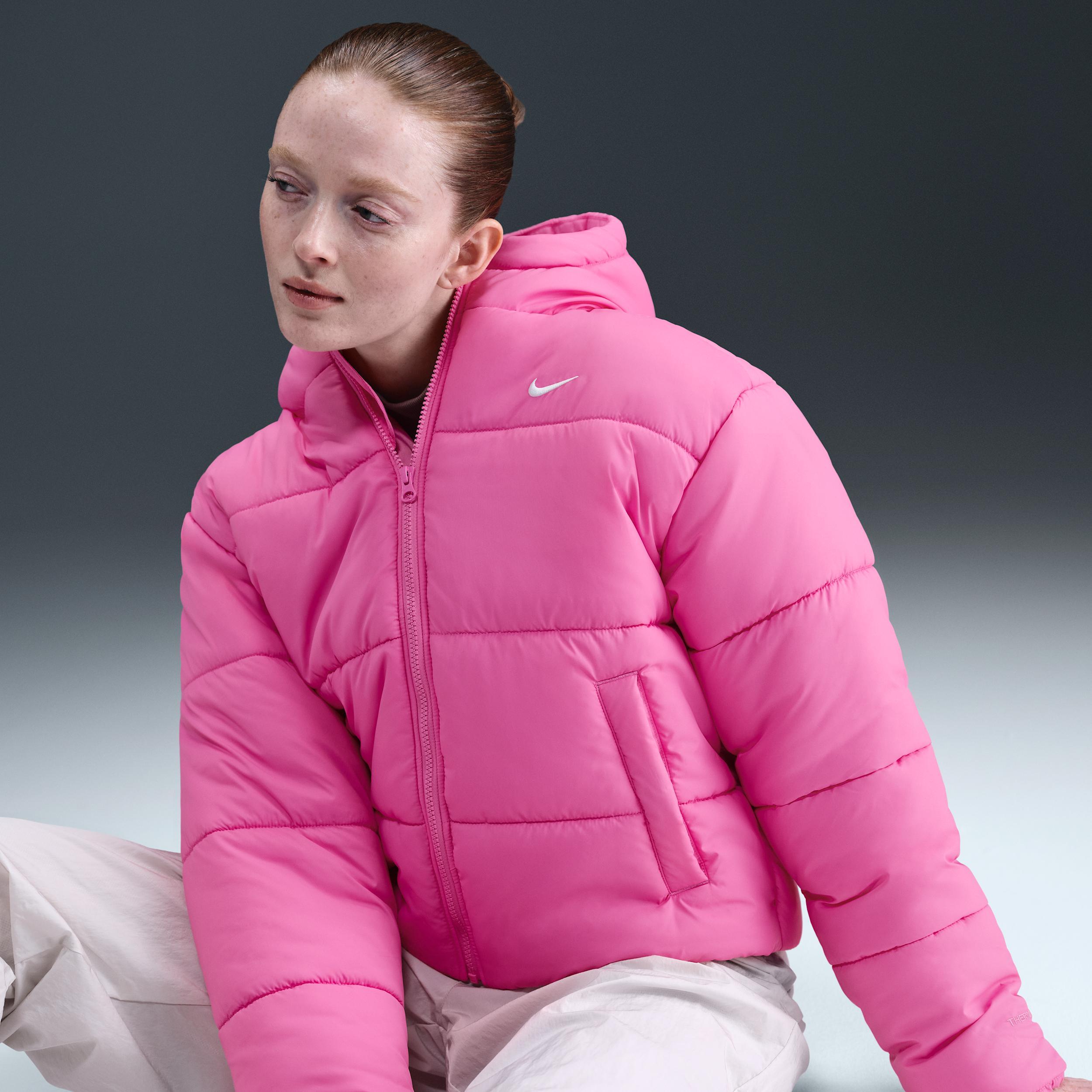 Nike Sportswear Classic Puffer Women's Therma-FIT Loose Hooded Jacket Product Image