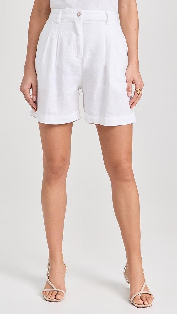 DONNI. The Linen Pleated Shorts | Shopbop Product Image
