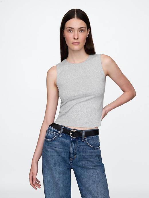 CloseKnit Jersey Cropped Shell Tank Top Product Image