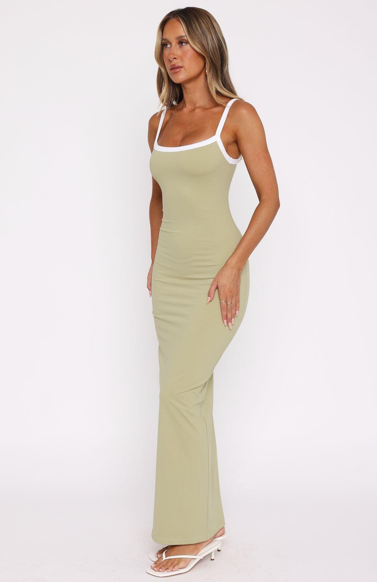 Just Stay Calm Maxi Dress Matcha Product Image