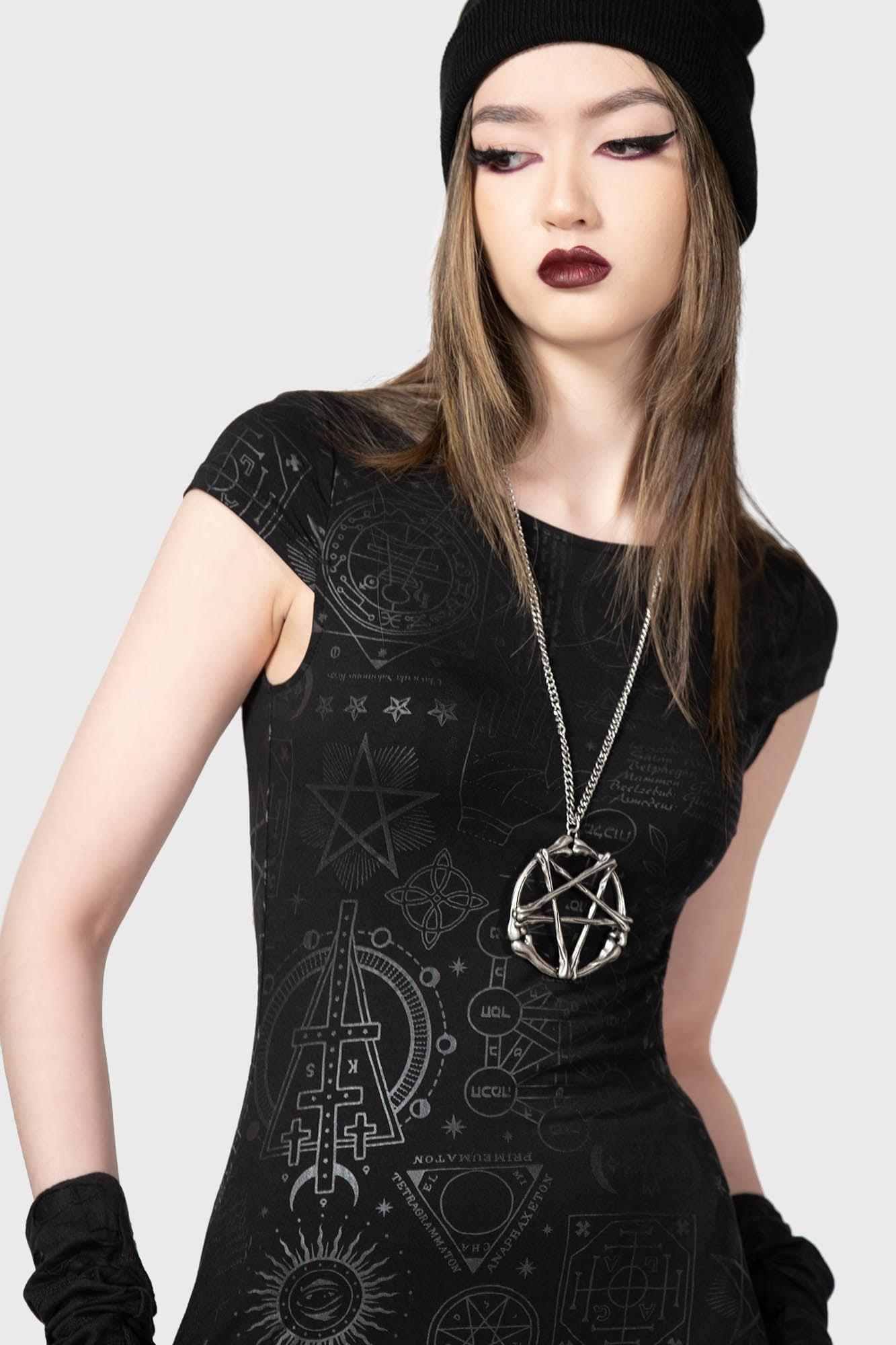 Deadly Dana Maxi Dress / Black / 95% Rayon, 5% Elastane Product Image