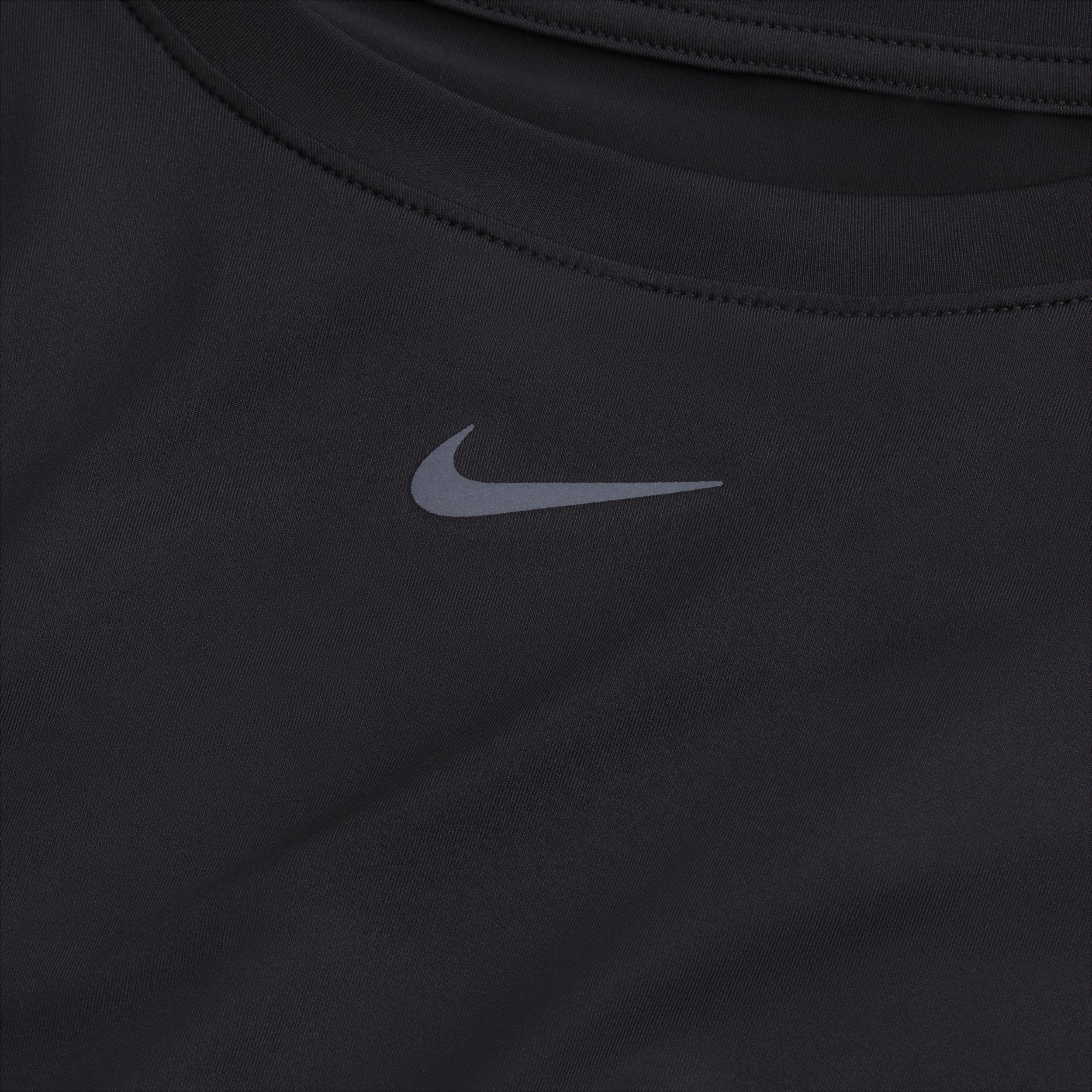 Women's Nike One Classic Dri-FIT Long Sleeve Top, Size: Small, Black Product Image