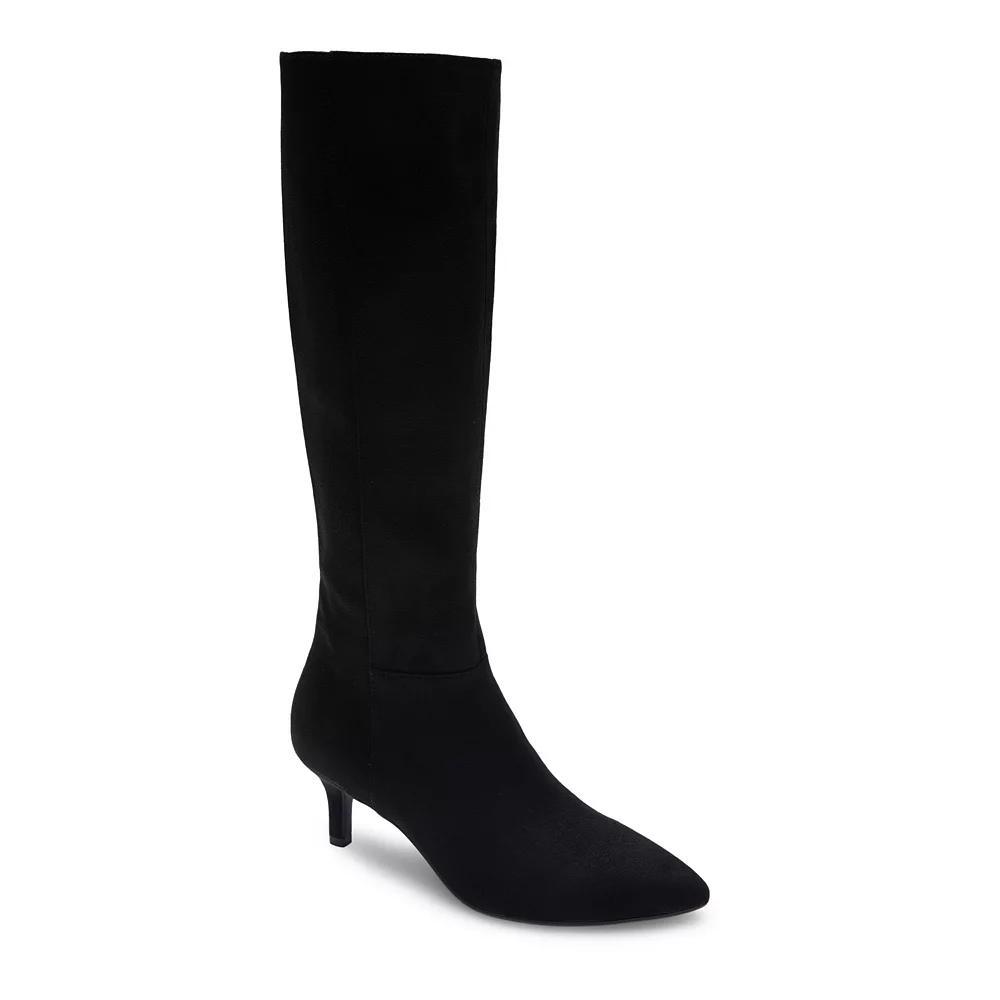 Aerosoles Epic Women's Knee-High Boots, Size: 7.5, Black Faux Suede Product Image
