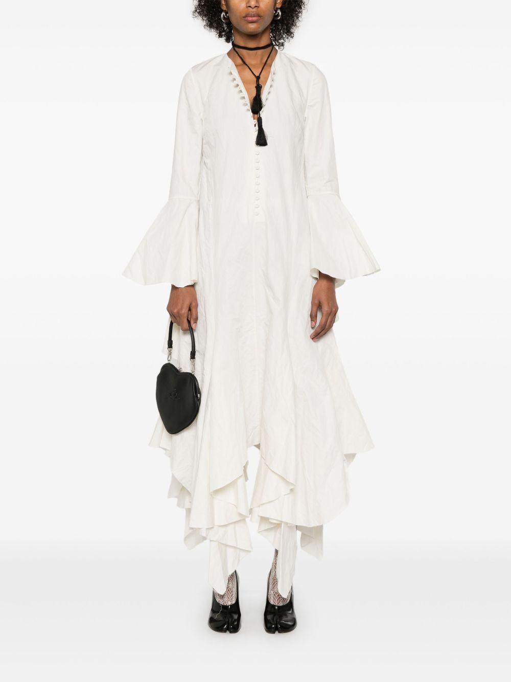 wrinkled handkerchief maxi dress Product Image